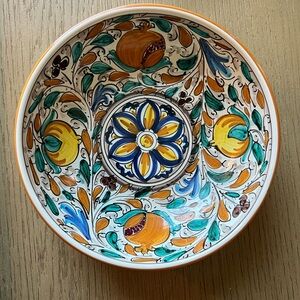 Vintage Caltagirone Ceramic Bowl by Salvatore Gurreri